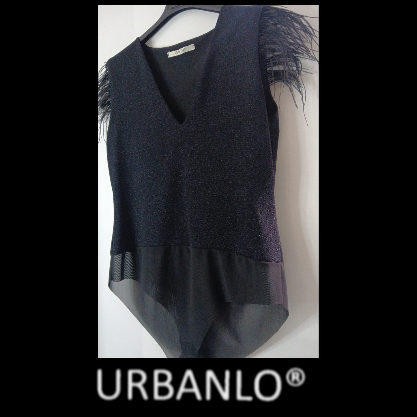 Body Opera Fashion in Lurex con piume