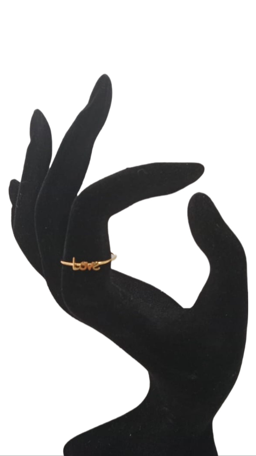 Anello con scritta Love