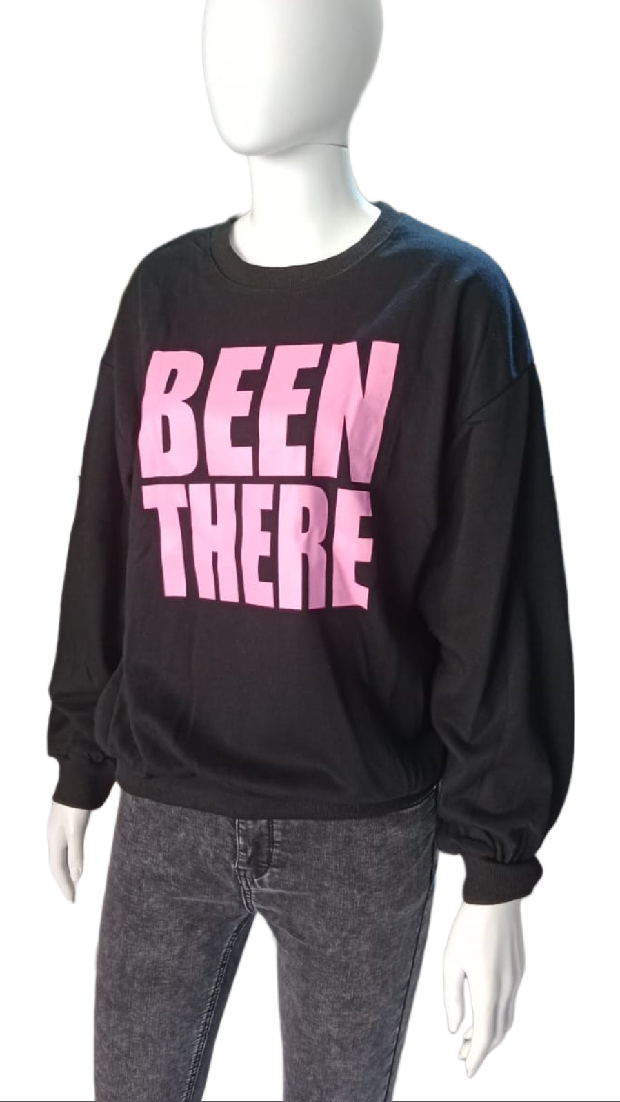 Felpa corta con scritta