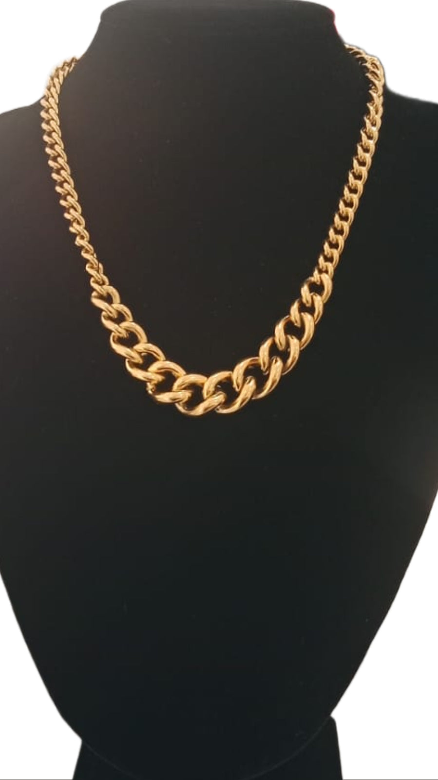 Collana in Acciaio placcato oro a catena