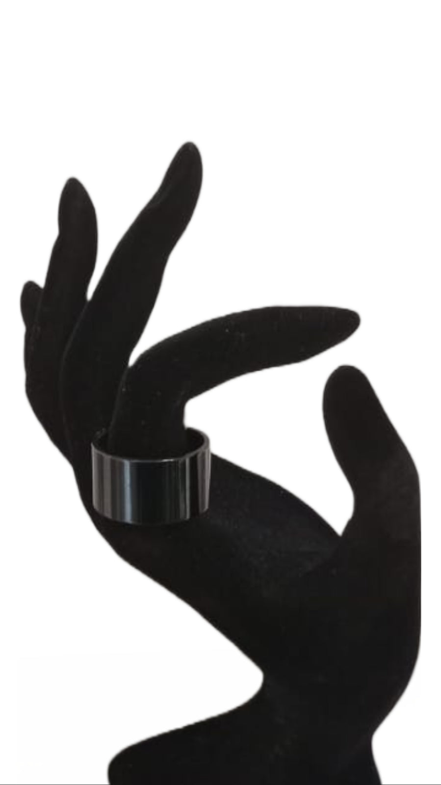 Anello in Acciaio spesso nero